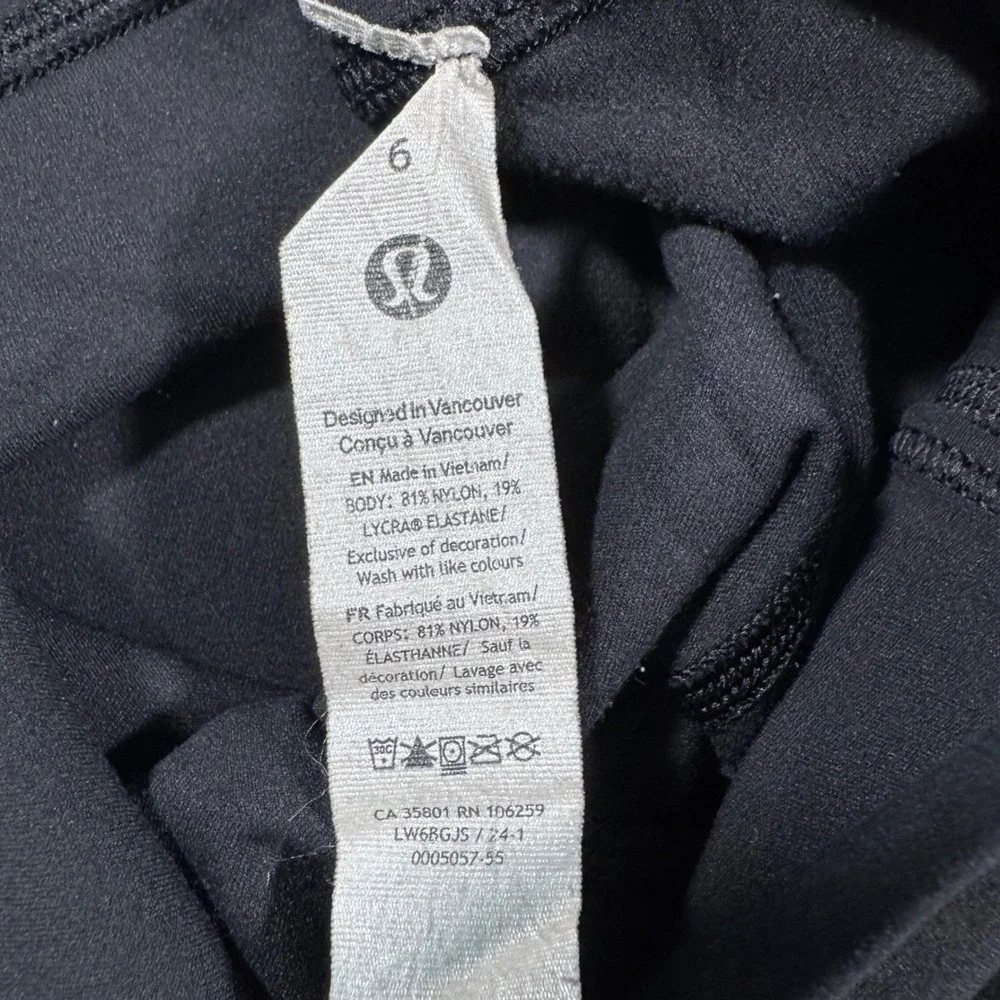 Lululemon Align High-Rise Pant Womens 6 Black 25 Yoga Leggings LW6BGJS